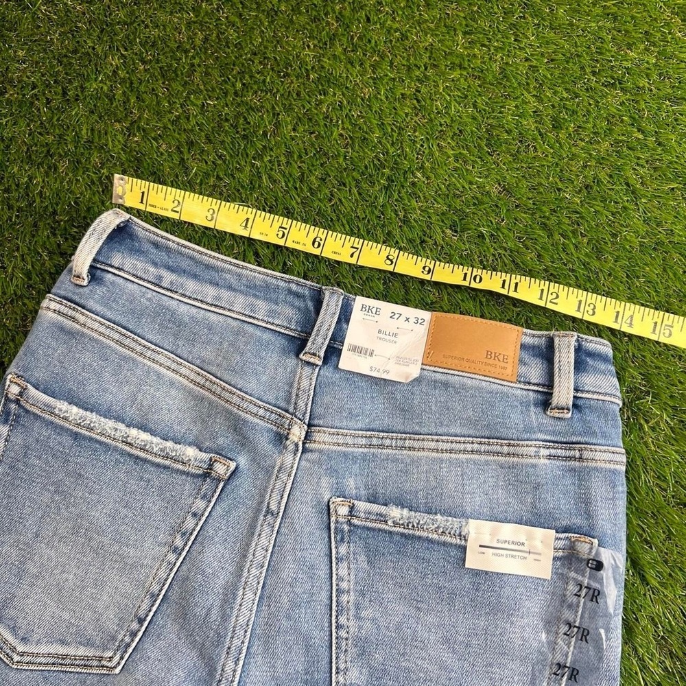 BKE Billie Slim Fit High Rise Trouser Jeans Light Wash NWT Women's Bootcut 27 - Picture 8 of 8